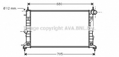 AVA QUALITY COOLING ol2323 -  Радиатор, охлаждение двигателя